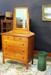 Vintage L J G Stickley Dresser with mirror